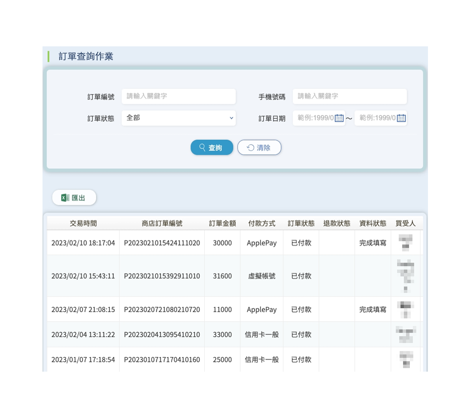 訂單管理